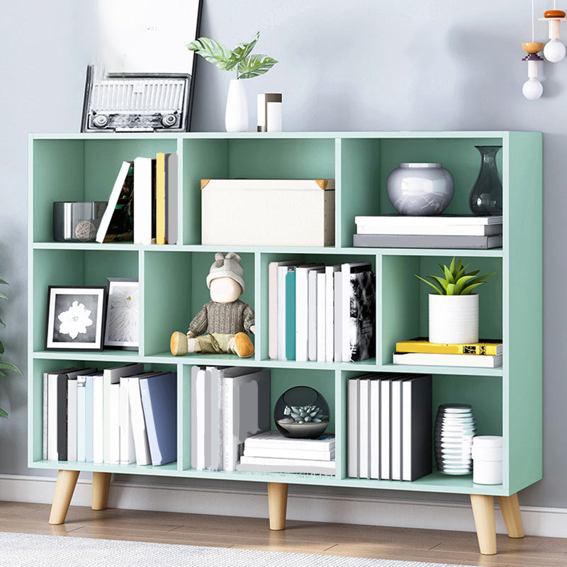 Closed Back Engineered Wood Shelf Bookcase Contemporary Bookshelf for Study Room 47.2"L x 9.4"W x 42.1"H Green Cabinet Not Included Clearhalo 'Bookcases' 'furn' 'furn_bookcases' 'Furniture' 'Office Furniture' 6275913