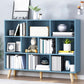 Closed Back Engineered Wood Shelf Bookcase Contemporary Bookshelf for Study Room 47.2"L x 9.4"W x 42.1"H Blue Cabinet Not Included Clearhalo 'Bookcases' 'furn' 'furn_bookcases' 'Furniture' 'Office Furniture' 6275915