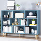 Closed Back Engineered Wood Shelf Bookcase Contemporary Bookshelf for Study Room 55.1"L x 9.4"W x 42.1"H Blue Cabinet Not Included Clearhalo 'Bookcases' 'furn' 'furn_bookcases' 'Furniture' 'Office Furniture' 6275918