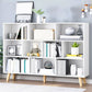 Closed Back Engineered Wood Shelf Bookcase Contemporary Bookshelf for Study Room 55.1"L x 9.4"W x 42.1"H White Cabinet Not Included Clearhalo 'Bookcases' 'furn' 'furn_bookcases' 'Furniture' 'Office Furniture' 6275919