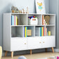 Closed Back Engineered Wood Shelf Bookcase Contemporary Bookshelf for Study Room 55.1"L x 9.4"W x 42.1"H White 3 Clearhalo 'Bookcases' 'furn' 'furn_bookcases' 'Furniture' 'Office Furniture' 6275920