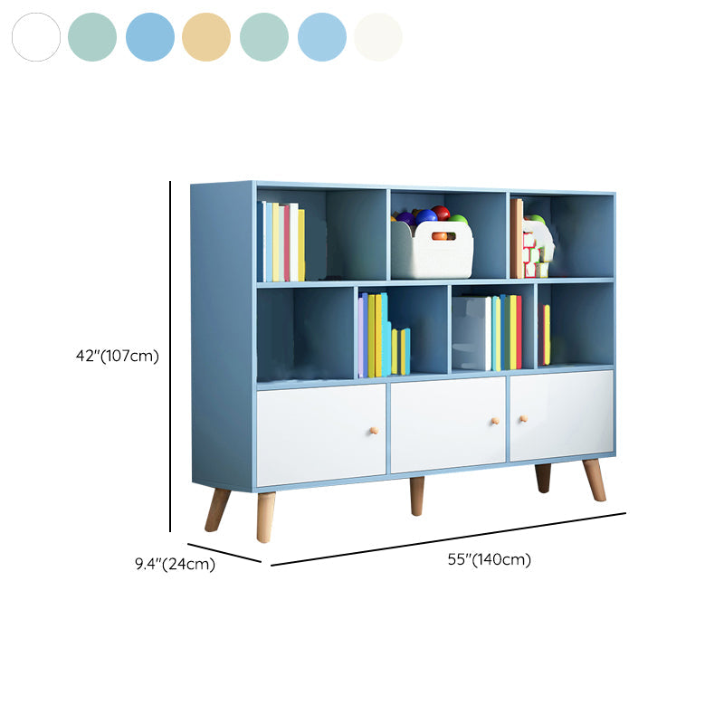 Closed Back Engineered Wood Shelf Bookcase Contemporary Bookshelf for Study Room Clearhalo 'Bookcases' 'furn' 'furn_bookcases' 'Furniture' 'Office Furniture' 6275927