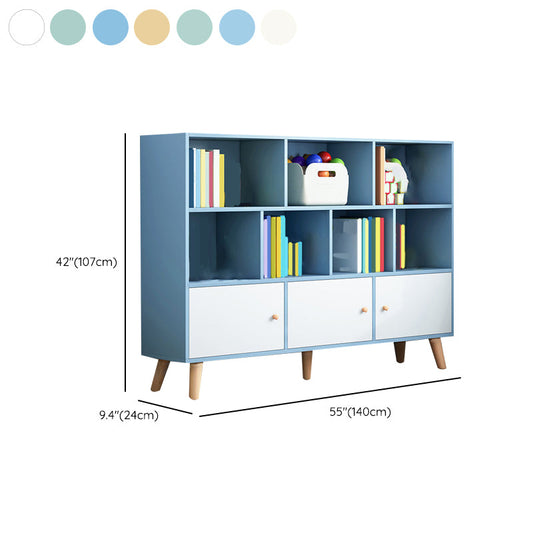 Closed Back Engineered Wood Shelf Bookcase Contemporary Bookshelf for Study Room Clearhalo 'Bookcases' 'furn' 'furn_bookcases' 'Furniture' 'Office Furniture' 6275927