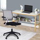 Contemporary Wheels Swivel Chair Microfiber Conference Mid-Back Arm Chair Black 1 Piece Gray Clearhalo 'furn' 'furn_office_chair' 'Furniture' 'Office Chairs' 'Office Furniture' 'office_chair' 6275928