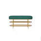 Modern Entryway Bench Cushioned Seating Bench with Shoe Storage 31"L x 14"W x 18"H Green Clearhalo 'Benches' 'Chairs & Seating' 'furn' 'furn_benches' 'Furniture' 'Living Room Furniture' 6275970
