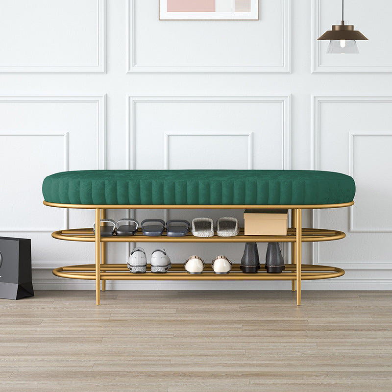 Modern Entryway Bench Cushioned Seating Bench with Shoe Storage Clearhalo 'Benches' 'Chairs & Seating' 'furn' 'furn_benches' 'Furniture' 'Living Room Furniture' 6275971