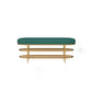 Modern Entryway Bench Cushioned Seating Bench with Shoe Storage 39.5"L x 14"W x 18"H Green Clearhalo 'Benches' 'Chairs & Seating' 'furn' 'furn_benches' 'Furniture' 'Living Room Furniture' 6275973
