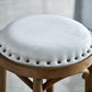 Industrial Style Bar-stool Round Seat Counter Bar Stool with Wooden Legs