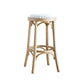 Industrial Style Bar-stool Round Seat Counter Bar Stool with Wooden Legs
