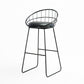 Contemporary Faux Leather Counter Stool Bar Height Bar Stool with Metal Legs