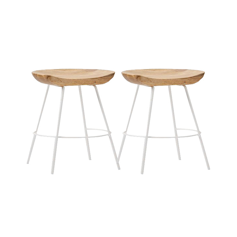 Tabouret de comptoir en bois massif contemporain tabouret de bar de salon