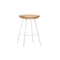 Tabouret de comptoir en bois massif contemporain tabouret de bar de salon