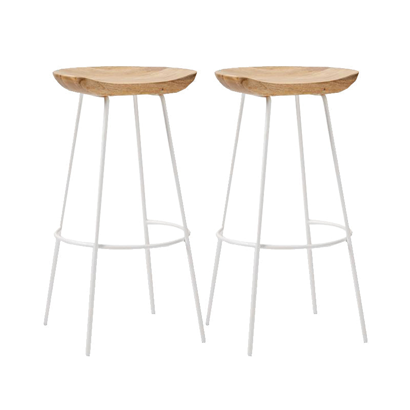 Tabouret de comptoir en bois massif contemporain tabouret de bar de salon