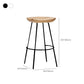 Tabouret de comptoir en bois massif contemporain tabouret de bar de salon