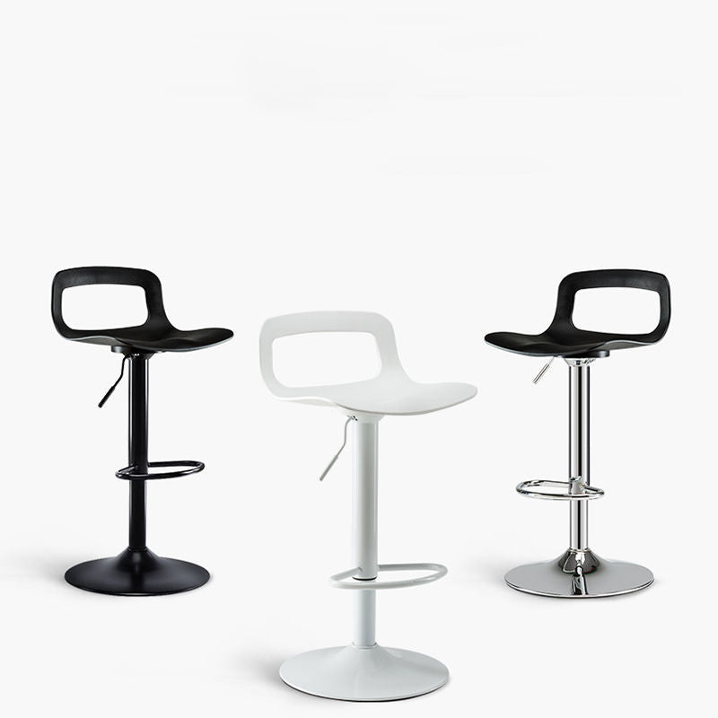 Contemporary Metal Bar Stool Backrest Adjustable Counter Stool Clearhalo 'Bar Furniture' 'Bar Stools' 'bar_stools' 'furn' 'furn_bar_stools' 'Furniture' 'Kitchen & Dining Furniture' 6276309