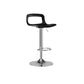 Contemporary Metal Bar Stool Backrest Adjustable Counter Stool Silver Black 1 Piece Clearhalo 'Bar Furniture' 'Bar Stools' 'bar_stools' 'furn' 'furn_bar_stools' 'Furniture' 'Kitchen & Dining Furniture' 6276319