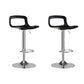 Contemporary Metal Bar Stool Backrest Adjustable Counter Stool Silver Black 2 Piece Set Clearhalo 'Bar Furniture' 'Bar Stools' 'bar_stools' 'furn' 'furn_bar_stools' 'Furniture' 'Kitchen & Dining Furniture' 6276321