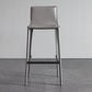 Contemporary Metal Bar Stool Backrest Counter Stool for Living Room