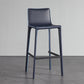 Contemporary Metal Bar Stool Backrest Counter Stool for Living Room