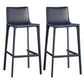 Contemporary Metal Bar Stool Backrest Counter Stool for Living Room