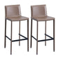 Contemporary Metal Bar Stool Backrest Counter Stool for Living Room