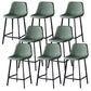 Contemporary Counter Stool Faux Leather Living Room Bar Stool with Metal Legs Green 8 Piece Set Counter Stool(26"H) Clearhalo 'Bar Furniture' 'Bar Stools' 'bar_stools' 'furn' 'furn_bar_stools' 'Furniture' 'Kitchen & Dining Furniture' 6276481