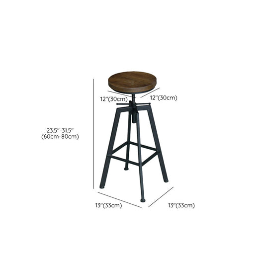 Tabouret de comptoir de style moderne rond tabouret de bar arrière pour le salon