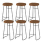 Modern Style Counter Stool Saddle Seat Backless Bar Stool for Indoor