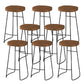 Modern Style Counter Stool Saddle Seat Backless Bar Stool for Indoor 8 Piece Set Clearhalo 'Bar Furniture' 'Bar Stools' 'bar_stools' 'furn' 'furn_bar_stools' 'Furniture' 'Kitchen & Dining Furniture' 6276534