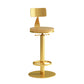 Industrial Backrest Armless Counter Stool Adjustable Bar Stool with Metal Base