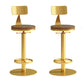 Industrial Backrest Armless Counter Stool Adjustable Bar Stool with Metal Base