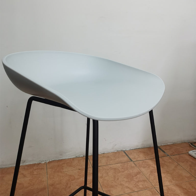 Contemporary Steel Base Bar Stool Armless Counter Stool for Living Room Clearhalo 'Bar Furniture' 'Bar Stools' 'bar_stools' 'furn' 'furn_bar_stools' 'Furniture' 'Kitchen & Dining Furniture' 6276597
