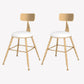 Taburete de bar estilo Glam, tapizado, para salón, con patas de metal