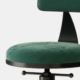 Industrial Armless Counter Stool Adjustable Bar Stool with Metal Base