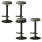 Industrial Armless Counter Stool Adjustable Bar Stool with Metal Base Grey Backless 4 Piece Set Clearhalo 'Bar Furniture' 'Bar Stools' 'bar_stools' 'furn' 'furn_bar_stools' 'Furniture' 'Kitchen & Dining Furniture' 6276671