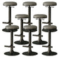Industrial Armless Counter Stool Adjustable Bar Stool with Metal Base Grey Backless 8 Piece Set Clearhalo 'Bar Furniture' 'Bar Stools' 'bar_stools' 'furn' 'furn_bar_stools' 'Furniture' 'Kitchen & Dining Furniture' 6276683