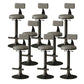 Industrial Armless Counter Stool Adjustable Bar Stool with Metal Base Grey With Back 8 Piece Set Clearhalo 'Bar Furniture' 'Bar Stools' 'bar_stools' 'furn' 'furn_bar_stools' 'Furniture' 'Kitchen & Dining Furniture' 6276687