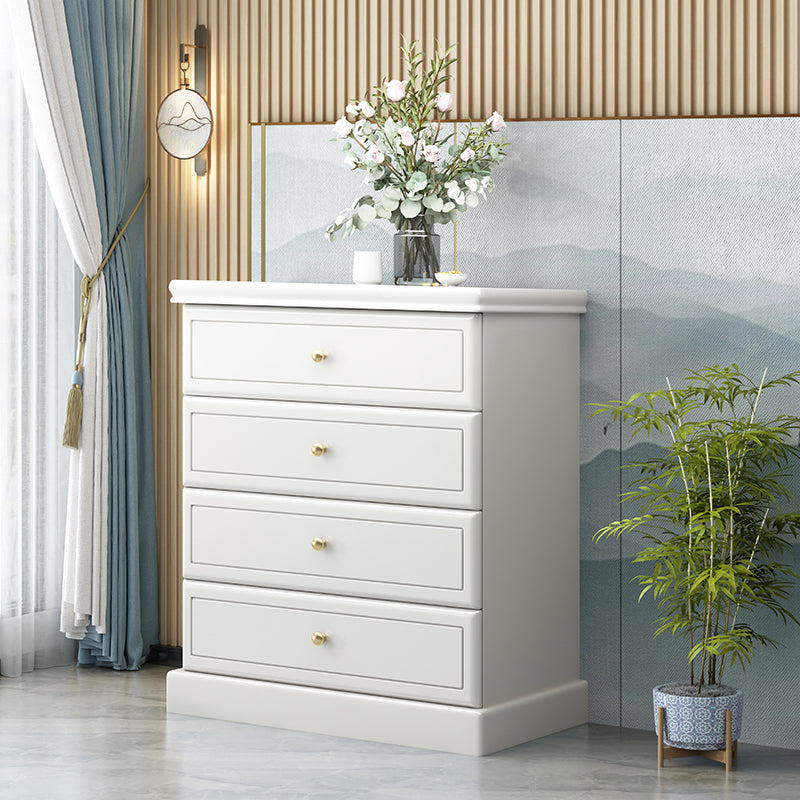 Cassettiera moderna in legno massello con 4/5 cassetti