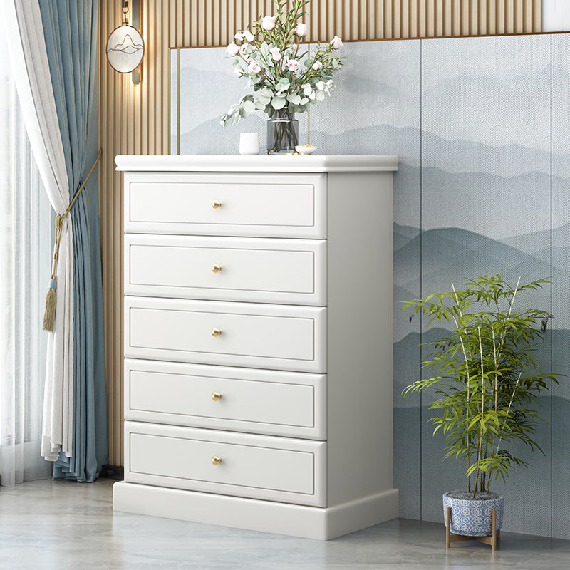 Cassettiera moderna in legno massello con 4/5 cassetti