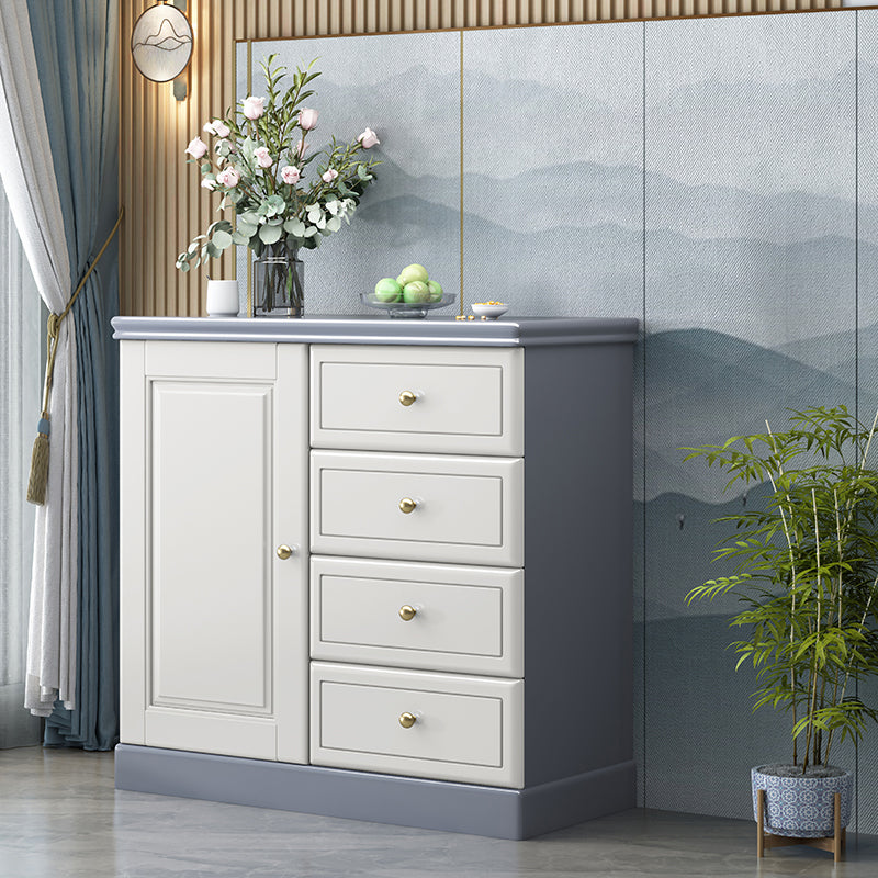 Cassettiera moderna in legno massello con 4/5 cassetti