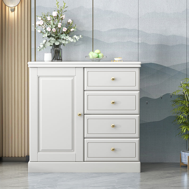 Cassettiera moderna in legno massello con 4/5 cassetti