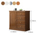 Cassettiera moderna in legno massello con 4/5 cassetti