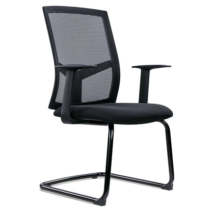 Modern Style Office Chair Mid-back Desk Chair with Fixed Arms