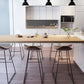 Modern Backrest Armless Counter Stool Upholstered Bar Stool with Metal Base