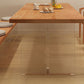 Rectangle Acrylic Base Dining Table Medieval Modern Style Wood Table for Kitchen Clearhalo 'Dining Tables & Seating' 'Dining Tables' 'dining_table' 'furn' 'furn_dining_table' 'Furniture' 'Kitchen & Dining Furniture' 6277004