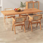 Rectangle Double Pedestal Dining Table Medieval Modern Style Wood Table for Living Room 63"L x 27.6"W x 29.5"H Without Chairs Clearhalo 'Dining Tables & Seating' 'Dining Tables' 'dining_table' 'furn' 'furn_dining_table' 'Furniture' 'Kitchen & Dining Furniture' 6277045
