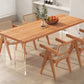 Rectangle Double Pedestal Dining Table Medieval Modern Style Wood Table for Living Room 70.9"L x 31.5"W x 29.5"H Without Chairs Clearhalo 'Dining Tables & Seating' 'Dining Tables' 'dining_table' 'furn' 'furn_dining_table' 'Furniture' 'Kitchen & Dining Furniture' 6277046