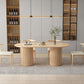 Contemporary Solid Wood Dining Table Oval Dining Table for Home Use Clearhalo 'Dining Tables & Seating' 'Dining Tables' 'dining_table' 'furn' 'furn_dining_table' 'Furniture' 'Kitchen & Dining Furniture' 6277085