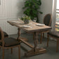 Rectangle Trestle Dining Table Medieval Modern Style Wood Table for Dining Room