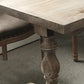 Rectangle Trestle Dining Table Medieval Modern Style Wood Table for Dining Room